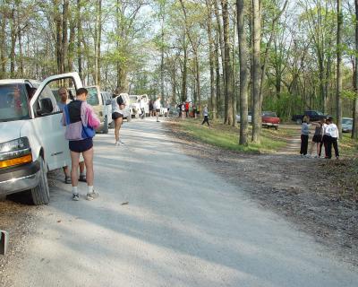 Drop-off point for starting line