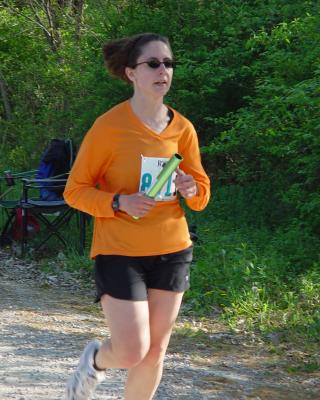 Christine at end of 1st leg