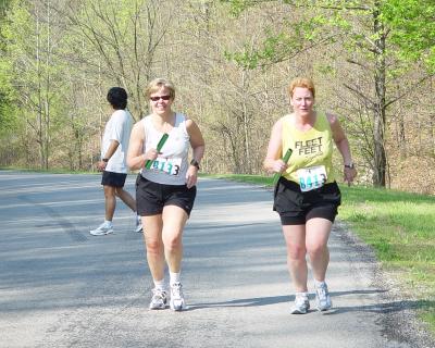 Peggy running 3rd leg