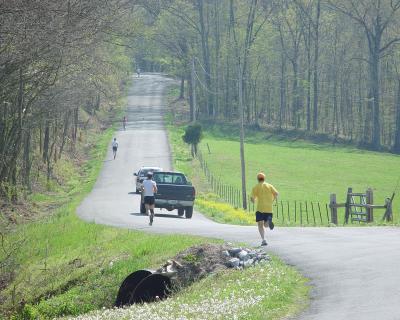 Jeff running 5th leg