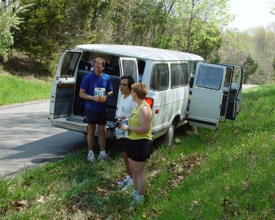 Our trusty van!