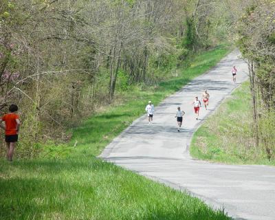 Terry running 8th leg