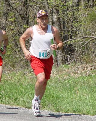 Terry running 8th leg