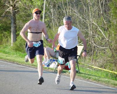 Jeff handing off to Dave at 21st exchange