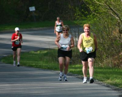 Peggy running 3rd leg