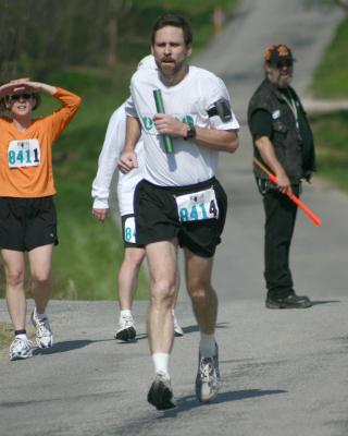 Greg running 4th leg