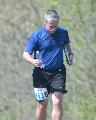 Dave running 6th leg
