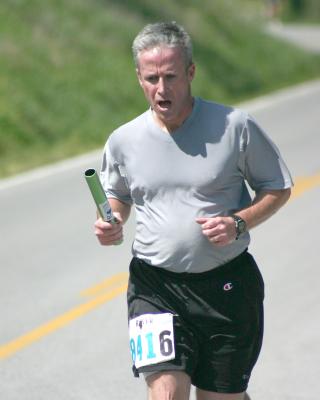 Dave running 14th leg