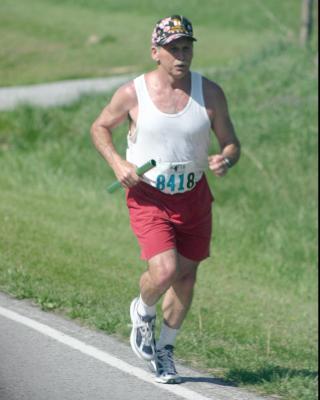 Terry running 16th leg