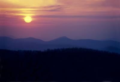 Sunset on the Appalachian Trail