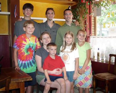 Back Row - Left to Right: Stuart, Kevin, Jason, Middle Row - Left to Right: Peter, Amanda, Rebecca, Brittany, Front: Chandler