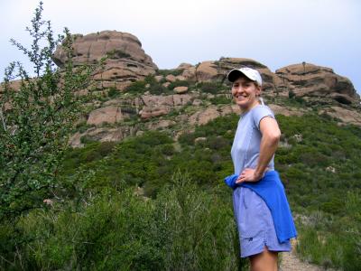 Laura at the saddle