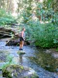 Ronda in the middle of a creek