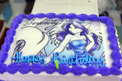  Sammy's alter ego is painted with frosting on the cake. Yum!