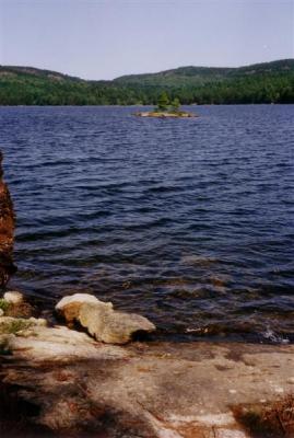 This always a nice swim to a small island...