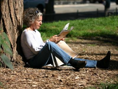 Absorbing the Presidential Debating News in Early October Sunshine