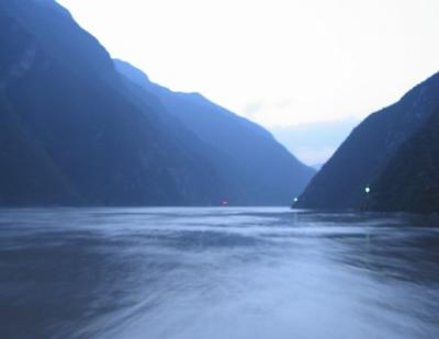 Nightfall Three Gorges China