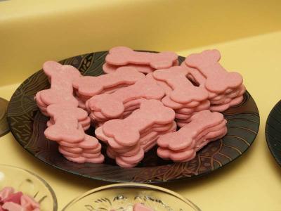 Pink bone cookies