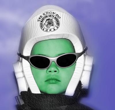Take Me to Your Leader
Jonah being silly, so I took it a step further in Photoshop.