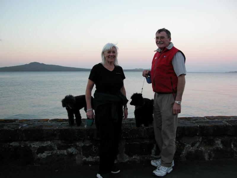 Good looking couple!  Oh, and their good looking dogs
