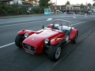 Cool car - the owner built it from a kit!  A Chevron?
