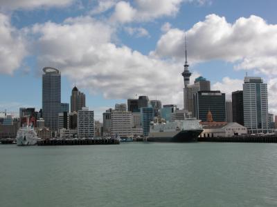 View of Downtown Auckland from ferry
