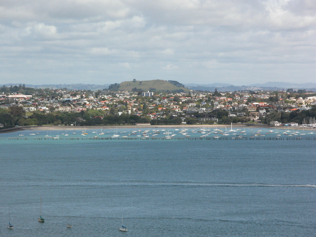 View of One Tree Hill w/ Royal Akarana Yacht Club in front