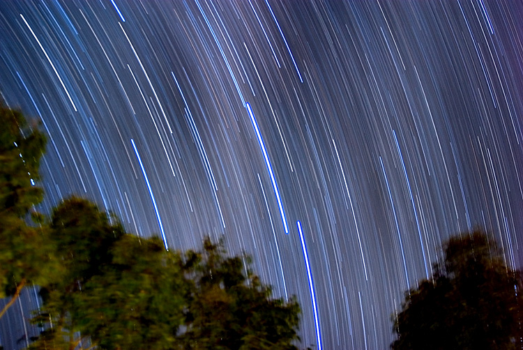 Milky Way passing overhead