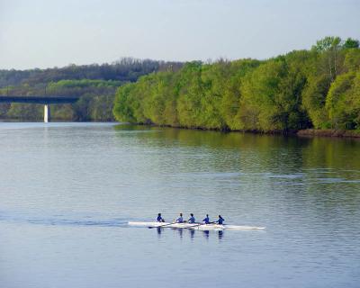 Scullers on the Delaware