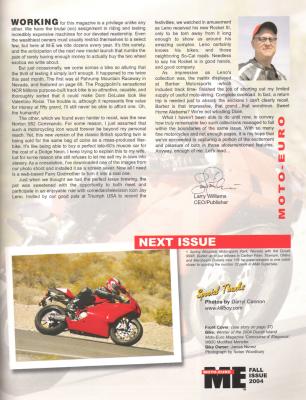 MotoEuro - Fall 2004