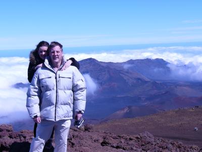 us at the top of Haleakala