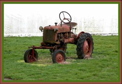 Sad old tractor.