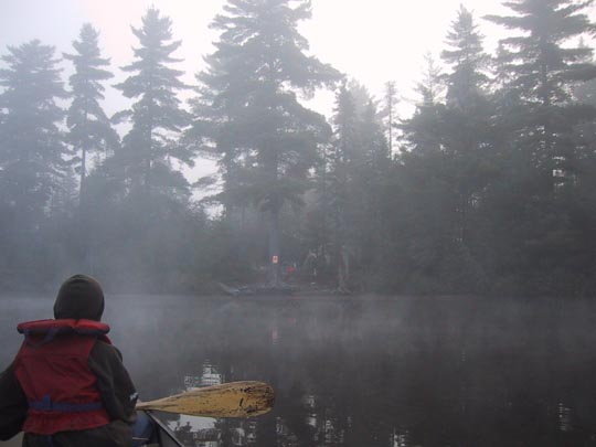 misty morning paddle