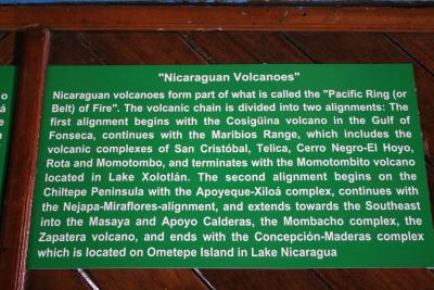Nicaragua has lots of volcanoes