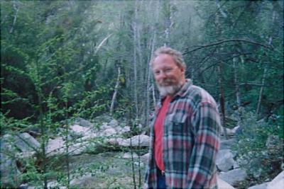 Don hiking in the wilderness several years ago