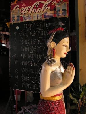 Menu and Greeting - Golden Triangle - Thailand