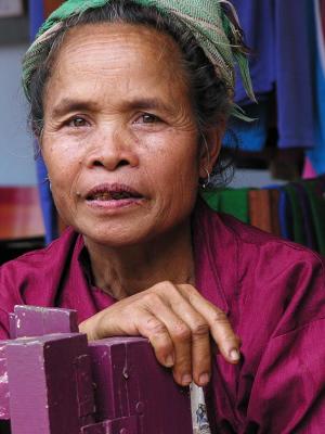 Woman - Mekong River Village - Laos
