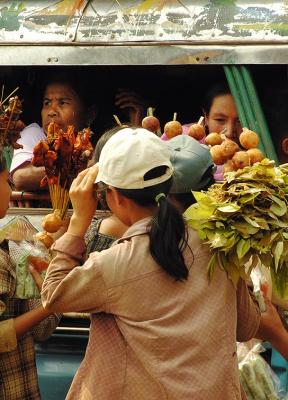 Tuk-tuk vendors - Southern Laos