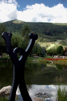 Sculpture at Botanical Gardens - - Steamboat Springs Leg