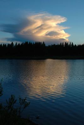 Lake Dumont Clouds at dusk - - Steamboat Springs Leg