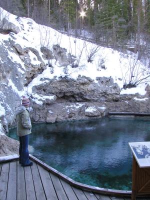 carla @ cave & basin hot springs