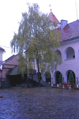 courtyard of muchachevo castle