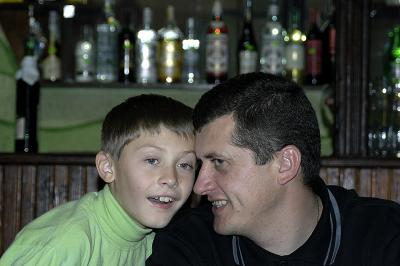father & son - misha & vasya