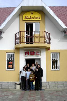 group photo at the magazine