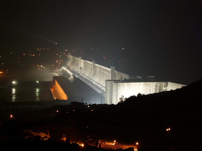 View of the dam from the other side