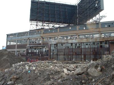 Remnants of old INGLIS plant and area