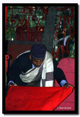 Hindu Man at Worship, Darjeeling