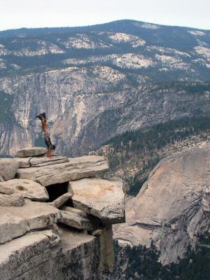Xavier at the top of Half-Dome, Yosemite NP by Xavier Cohen