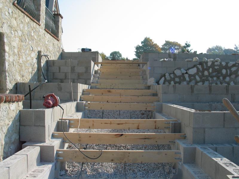 vener work has begun and step forms are in place