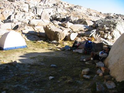 Palisade campsite